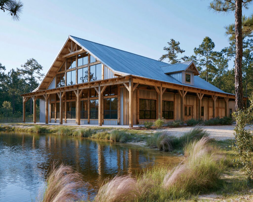 juliabogdan998 large post frame retreat building overlooking 9eaee05d 5de2 433a 8604 f88a27446b2a 1