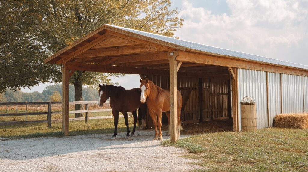 juliabogdan998 post frame horse run in shelter on a rural Ohi f25fa058 2961 4865 92fe 0bf2d67bcff0 0