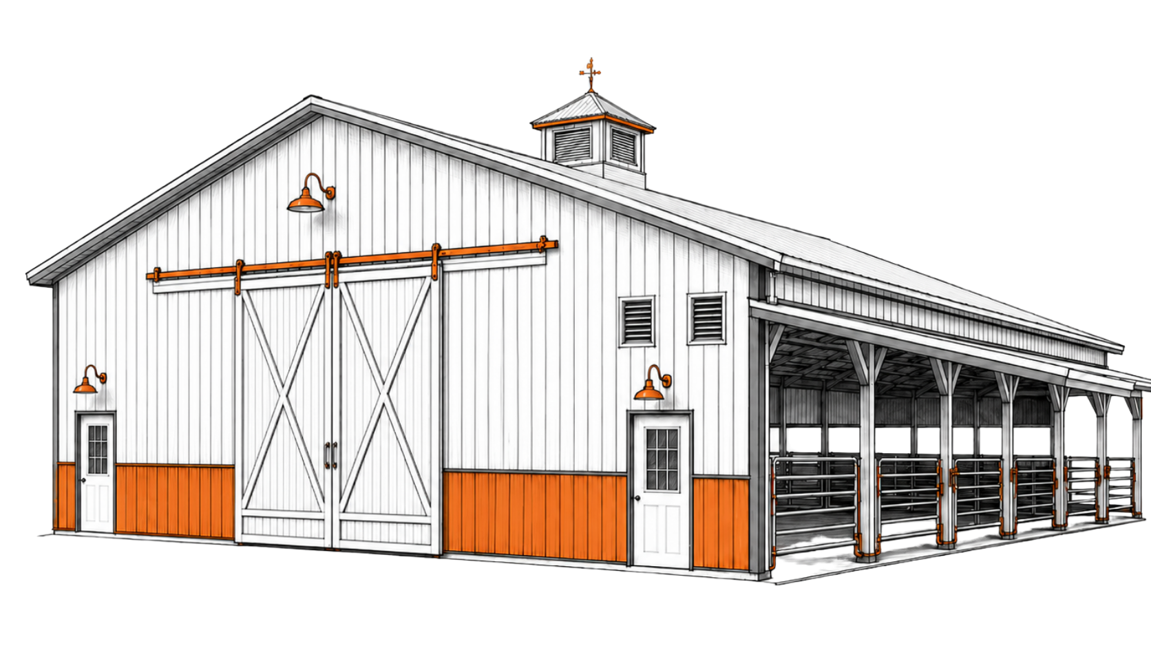 post frame building 14