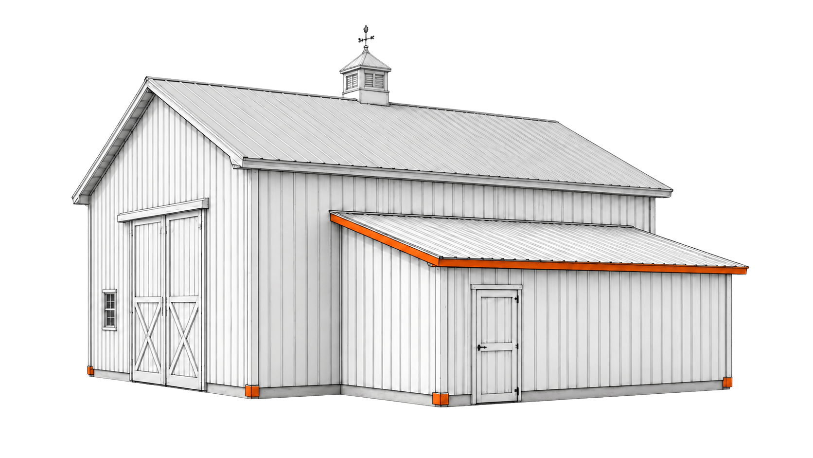 enclosed lean-to