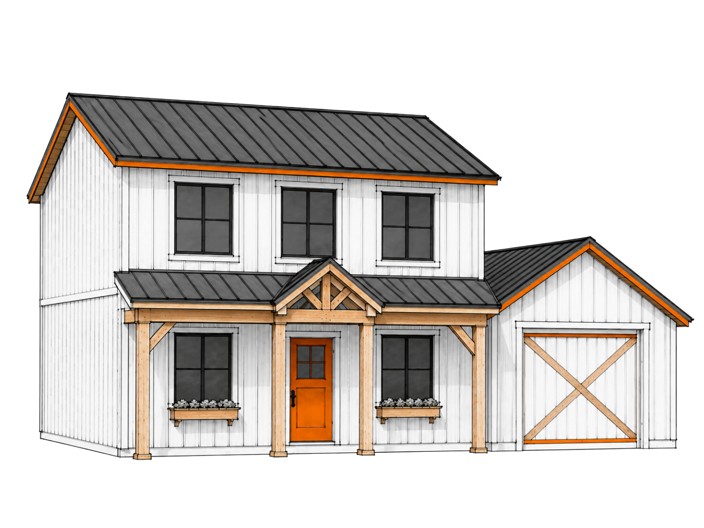 post frame construction barndominium